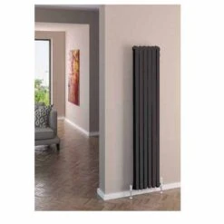 Eastbrook Rubano 1800 X 383mm Vertical Designer Radiator - Matt Anthracite