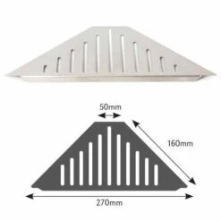 Genesis Black Retro Fit Stainless Steel Shower Shelf -Perfect Finish stainless shower shelf 2 500x500 1