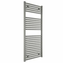 Hugo2 1212 X 500mm Electric Towel Radiator - Lusso Grey - High Heat Output - Tissino