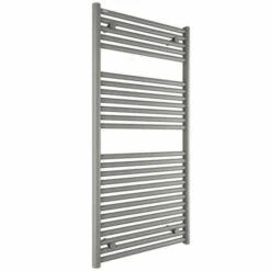 Hugo2 1212 X 600mm Electric Towel Radiator - Lusso Grey - High Heat Output - Tissino