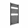 Hugo2 1212 X 600mm Electric Towel Radiator - Matt Black - High Heat Output - Tissino