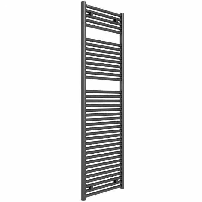 Hugo2 1652 X 500mm Electric Towel Radiator - Anthracite - High Heat Output - Tissino 3 Hugo2 1652 X 500mm Electric Towel Radiator - Anthracite - High Heat Output - Tissino