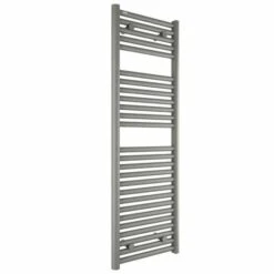 Hugo2 1212 X 400mm Electric Towel Radiator - Lusso Grey - High Heat Output - Tissino
