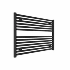 Hugo2 600 X 800mm Electric Towel Radiator - Matt Black- High Heat Output - Tissino