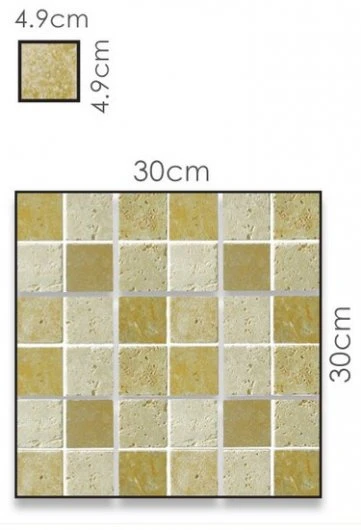 Abacus Travertine Marble Large Mosaic Mixed Colour Sheet 30 X 30cm Box Of 5 4 Abacus Travertine Marble Large Mosaic Mixed Colour Sheet 30 X 30cm Box Of 5 - Image 2