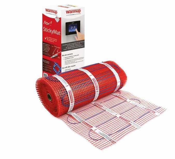 Warmup StickyMat Electric Underfloor Heating 200w 0.5m2 3 Warmup StickyMat Electric Underfloor Heating 200w 0.5m2