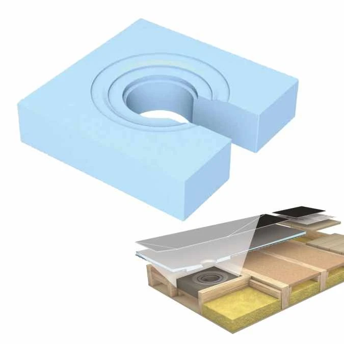 Wedi Fundo Ligno Floor Level Shower Tray- Offset (End) Drain - 1200 X 900mm 8 Wedi Fundo Ligno Floor Level Shower Tray- Offset (End) Drain - 1200 X 900mm - Image 6