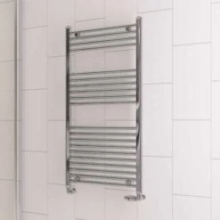 Eastbrook Westward 1800mm X 500mm Straight Chrome Towel Radiator
