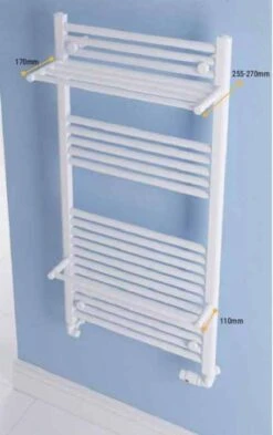 Haddenham Matt White Towel Rail 1200 X 600mm - Eastbrook 14 Haddenham Matt White Towel Rail 1200 X 600mm - Eastbrook -Perfect Finish white had rail