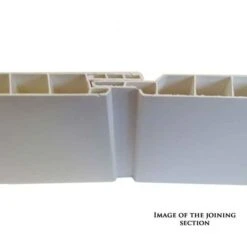 Neptune 250 White Gloss Planked - PVC Plastic Wall & Ceiling Cladding - 4m - 4 Pack -Perfect Finish white planked join 1