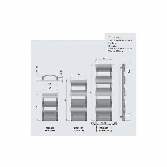Zehnder Sfera Towel Radiator - 1255 X 593mm - Chrome 4 Zehnder Sfera Towel Radiator - 1255 X 593mm - Chrome - Image 2